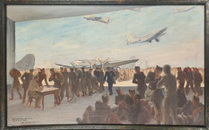 null GOGUET Maurice (1899-?)
Repatriation of Prisoners of War, Linz Airfield, May...