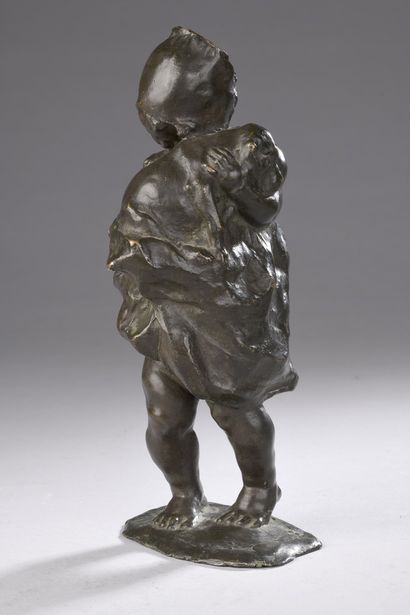 null LUPPI Ermenegildo, born in 1877,
Girl and her dog,
bronze with brown shaded...