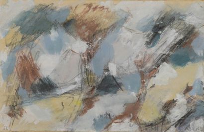 null BAZAINE Jean René, 1904-2001
Untitled
lot of 3 watercolors and gouache on paper...