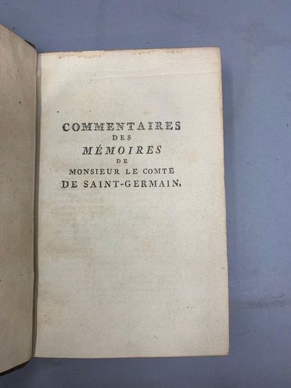 null SAINT-GERMAIN 
Comments on the memoirs of Monsieur le Comte de Saint-Germain....