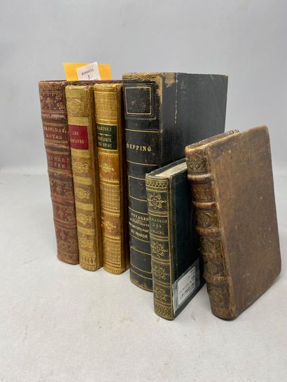 null Lot of bindings XVIII and XIX century : 
DEPPING, voyage d'un étudiant dans...