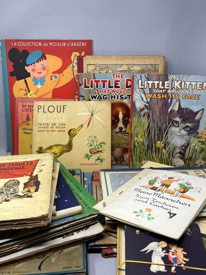 null Strong lot of children's books including La catinière by Georges Montorgueil,...