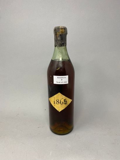 null 1	 bouteille 	COGNAC 			1865	 (surcharge sur l'étiquette d'origine marquée ...