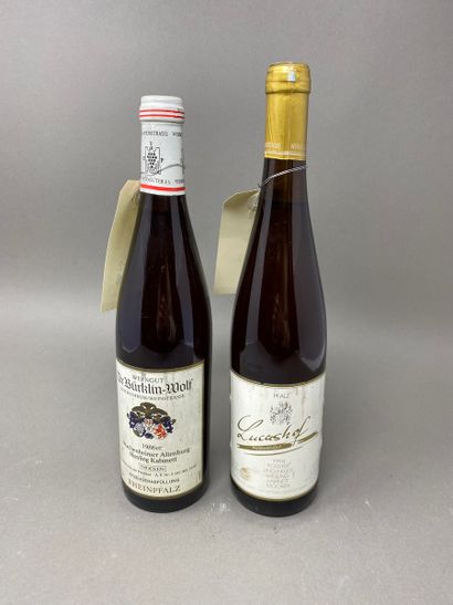 null 2 bottle GERMAN WINES 1 Dr. Burklin Wolf Riesling Kabinett Trocken Rheinpfalz...