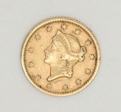 null UNITED STATES
1 Dollar gold 1853, Philadelphia, Type I 
Friedberg 84
Weight...