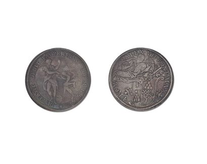 null VATICAN - Alexander VII
Undated silver piaster (1658)
DAV 4070. KM290
TB to...