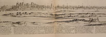 null Israël SILVESTRE (1621-1691)
Avignon, grande vue générale.. 
Dessinée et gravée...