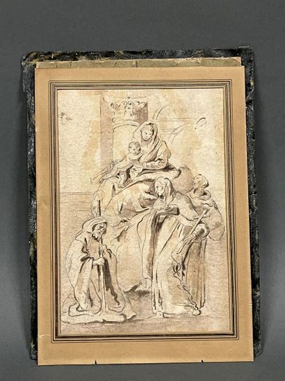 null ECOLE ITALIENNE						
Dans le Goût du XVIIIème siècle

Vierge à l'enfant avec...