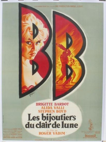 null Les BIJOUTIERS AU CLAIR DE LUNE -1958 de Roger Vadim - avec B.BARDOT. AFFICHE...