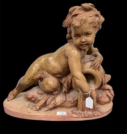 null D'après d'Albert-Ernest CARRIER-BELLEUSE (1824-1887)
Enfant appuyé sur une jarre...