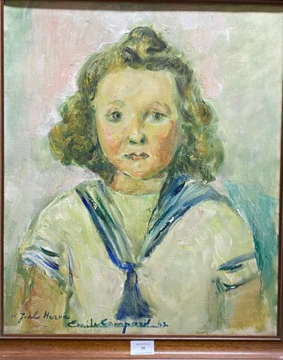 null COMPARD Emile
Portrait d'enfant 1942
Huile sur toile signée et datée en bas...