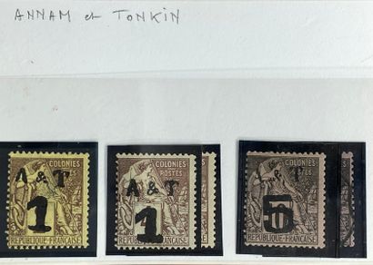 null FORMER FRENCH COLONIES
Algeria, ZOF, Anjouan, Annam and Tonkin
Cancelled stamps,...