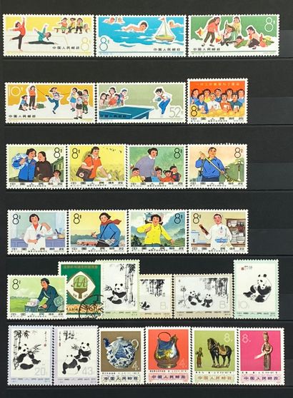 null CHINA
Supplied set, cancelled stamps /new with hinges.