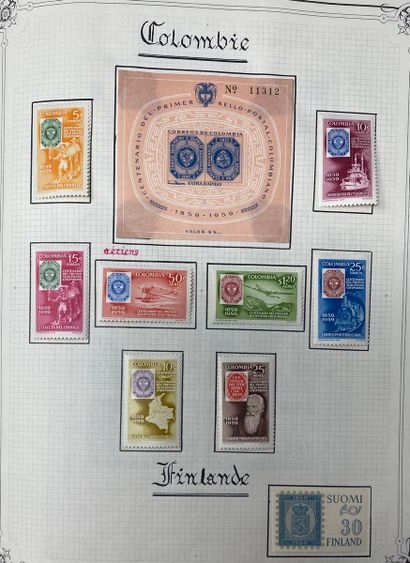 null EUROPE AND OTHERS
3 volumes: Centenary of the stamp, United Nations, Channel...