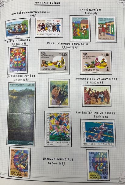 null EUROPE ET DIVERS
3 volumes : Centenaire du timbre, Nations-Unies, Iles angl...