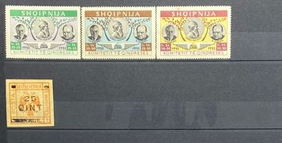 null ALBANIA
Very advanced set. Post, blocks and sheets. 
Cancelled stamps, new with...