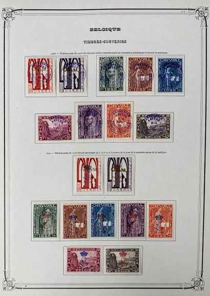 null BELGIUM AND CONGO, LUXEMBOURG
New stamps with hinge and cancelled. 
Blocks,...