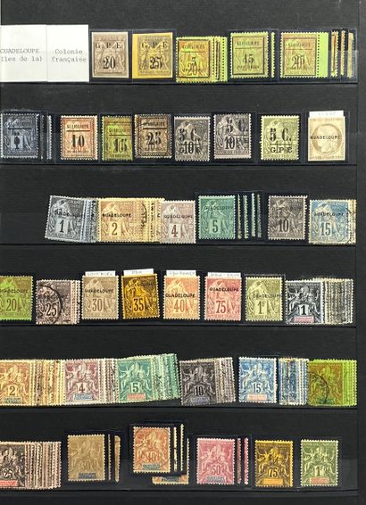 null GUADELOUPE
Almost complete collection (except some taxes).
Cancelled stamps,...