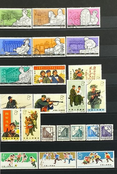 null CHINE
Ensemble fourni, timbres oblitérés /neuf avec charnières.