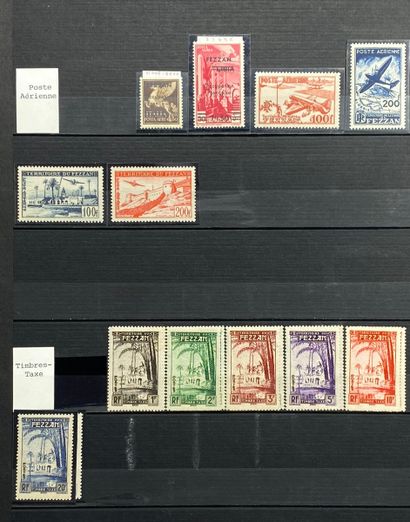 null GABON
Superb collection, very advanced. 
Signed stamps, certificate. Fezzan...