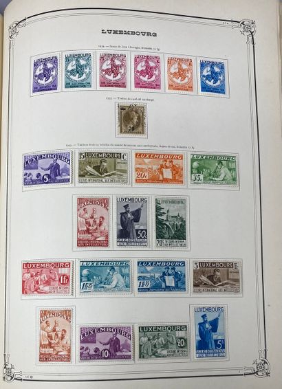 null BELGIUM AND CONGO, LUXEMBOURG
New stamps with hinge and cancelled. 
Blocks,...