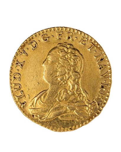 null LOUIS XV
Golden Louis with glasses 
1736 B : Rouen 
DUP : 1640
 Weight : 8.13...