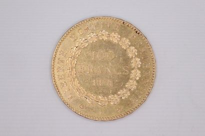 null IIIE REPUBLIQUE
100 francs en or type Génie
1878 A 
LE FRANC : 552/1
TTB