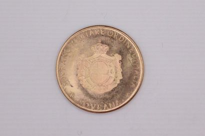 null MALTA
Gold Sovereign Order of Malta 1970
FR : 14 A
Weight : 8,04 g.
Corner ...