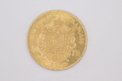 null NAPOLEON III
50 Francs 1855 A Type non lauré 
Le Franc 547/1 
TTB à SUPERBE...