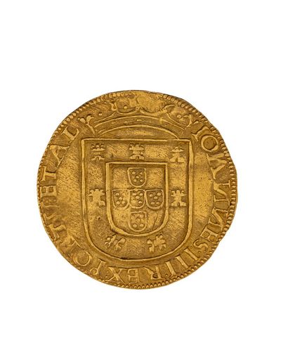 null PORTUGAL - John III (1521 - 1557)
Saint Vincent of gold struck in Lisbon 
Variety...