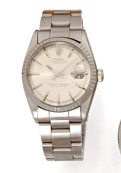 null ROLEX DATE JUST 
Ref 1603 
Circa 1967
N° 1543062
Men's stainless steel wristwatch,...
