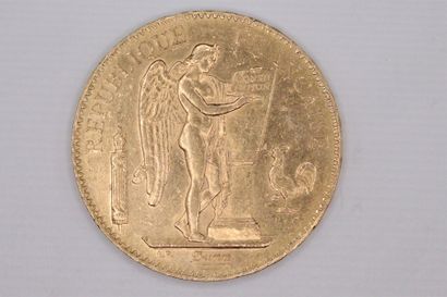IIIE REPUBLIQUE
100 francs en or type Génie
1886...