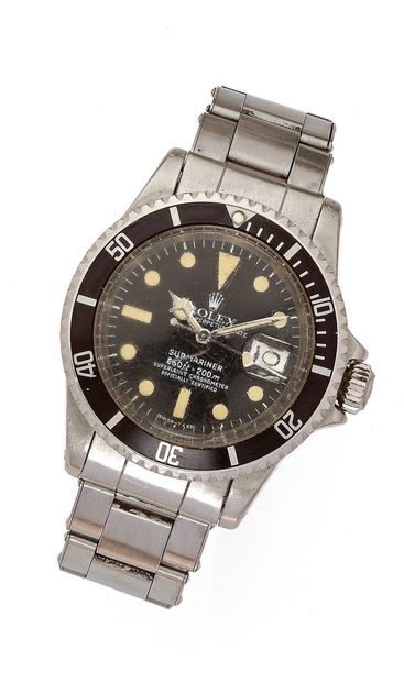 null ROLEX SUBMARINER 
Ref 1680 
Circa 1978
N° 5223385
Men's stainless steel wristwatch,...