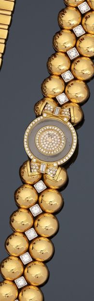 null CHOPARD HAPPY DIAMOND 
Ref 4097/1
N° 287068
18k (750) yellow gold ladies' wristwatch,...