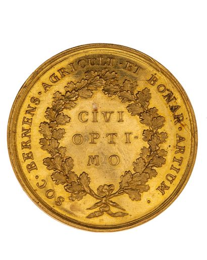 null SUISSE - Berne
Médaille d'or au poids de 20 Ducats (69.4 g) non datée, gravée...