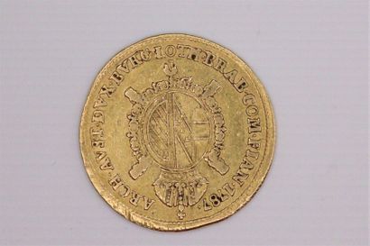 null ITALY - Milan - Joseph II of Austria 
Half sovrano of gold 
1787 M: Milan 
Fr....