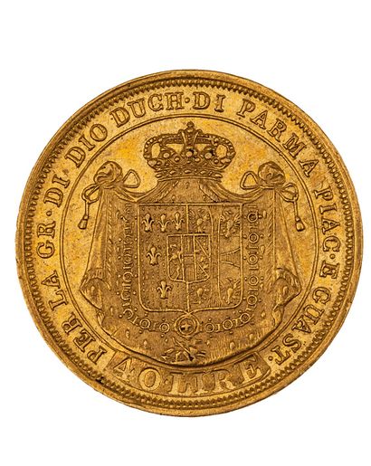 null ITALIE - Parme - Marie-Louise Duchesse
40 Lires or 1815
L.M.N 1006
TTB
