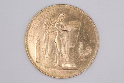 IIIE REPUBLIQUE
100 francs en or type Génie
1911...