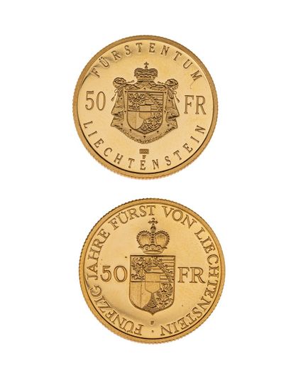 null LIECHTENSTEIN
50 Franken 1988 et 1990 en or
FR : 24 et 25
Poids : 20,0 g. 
...