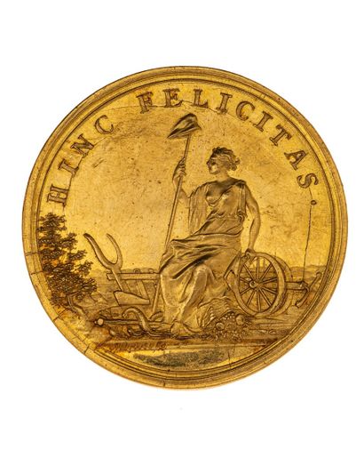 null SUISSE - Berne
Médaille d'or au poids de 20 Ducats (69.4 g) non datée, gravée...