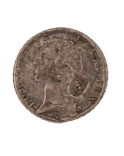 null SUISSE
Lot de deux monnaies d'argent 
Berne : Ecu Louis XV 1758 BB, contremarqué...
