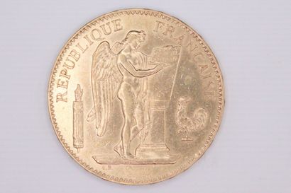 IIIE REPUBLIQUE
100 francs en or type Génie
1879...