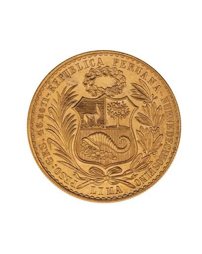 null PERU
100 Gold Soles 1961, Lima (6982 copies struck)
FR : 78
Weight : 46,76 ...