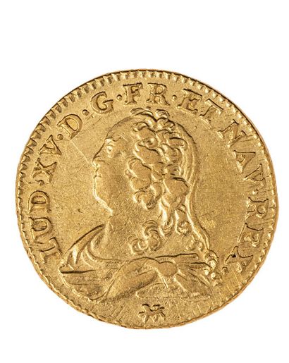 LOUIS XV
Louis d'or aux Lunettes 1728 Nantes
DUP...
