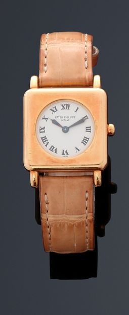 null PATEK PHILIPPE
Ref 4867 J-001
Ladies' wristwatch in 18k yellow gold (750), white...