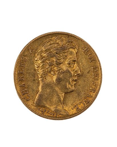 null CHARLES X 
20 Gold Francs 1828 W : Lille 
Franc 521/4 
TTB.