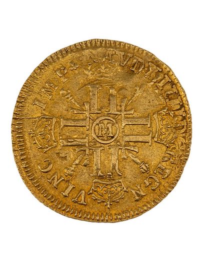 null LOUIS XIV
Gold Louis with 8 Ls and badges 
1701 M : Toulouse - Reformation -...