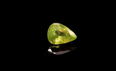 null Pear sphere on paper. 
Weight : 1.16 ct

Dimensions : 7 mm x 4 mm