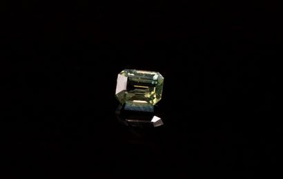 null Rectagular green violet sapphire with cut sides on paper.
VS
Probably unheated.
Weight...