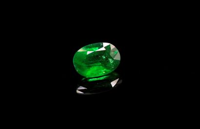 null Oval tsavorite garnet on paper. 
Beautiful clarity, beautiful color. 
Weight...
